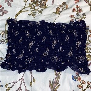 LA HEARTS Floral Bandeau Crop Top